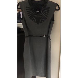 Laundry by Shelli Segal Beaded Neckline Dress